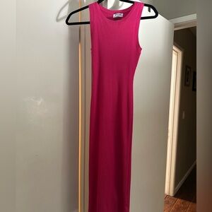 Workshop Republic Clothing Pink Sheath Midi Dress
